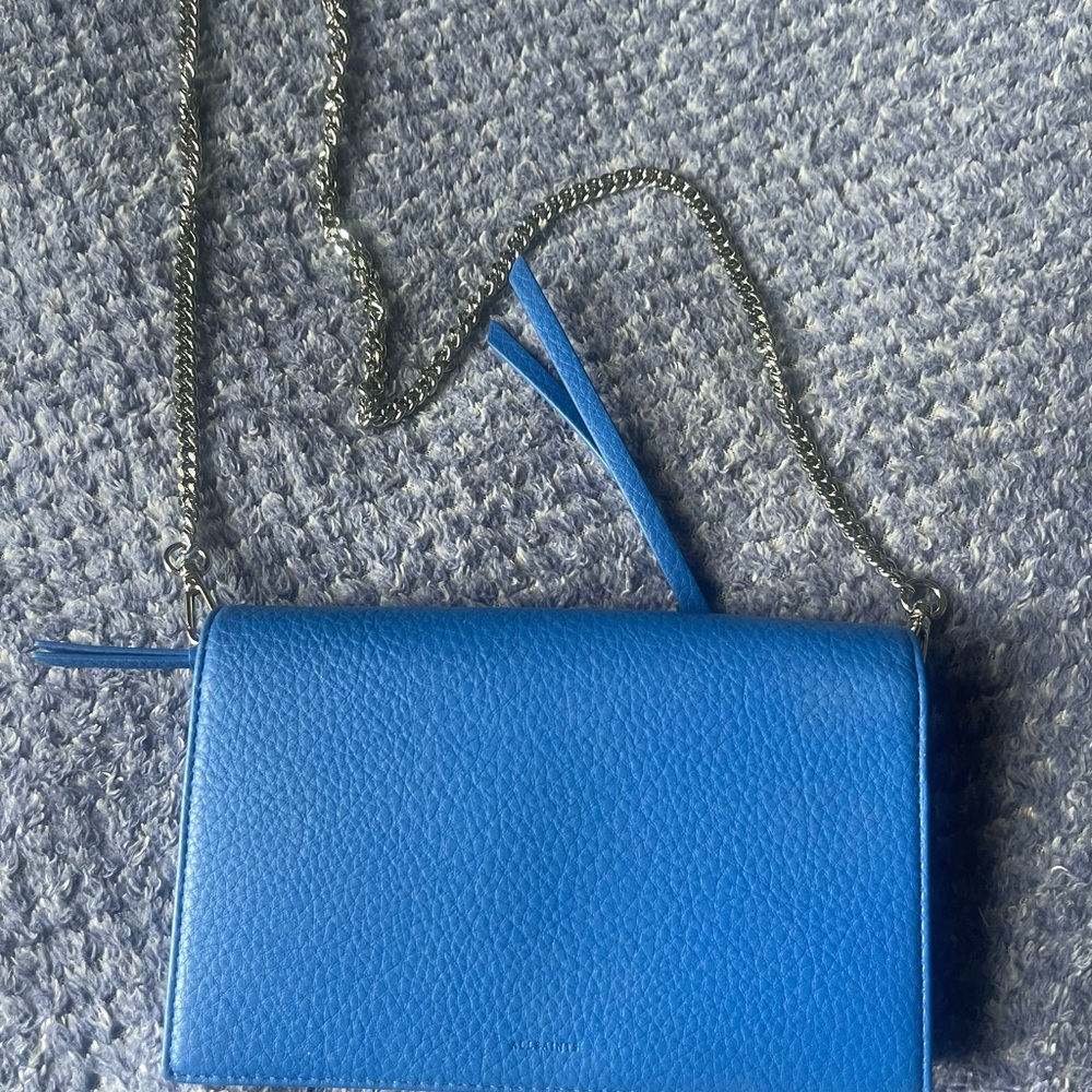 All Saints Vibrant Blue Crossbody Bag